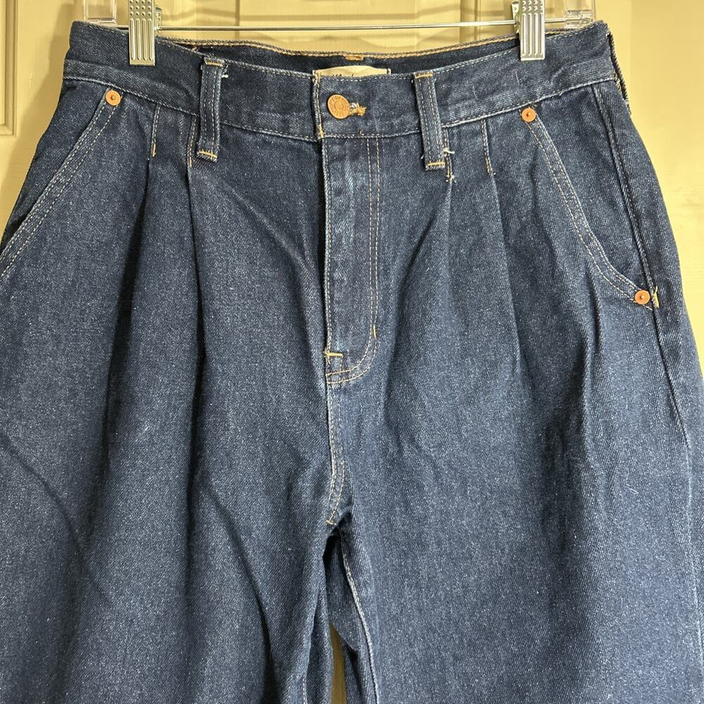 Madewell Baggy Straight Jeans in Woodham Wash: Pleated Edition Size 28 - Picture 8 of 14